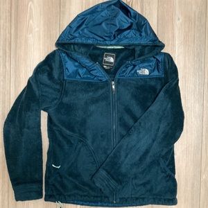 North Face Fleece Hooded Jacket, W L